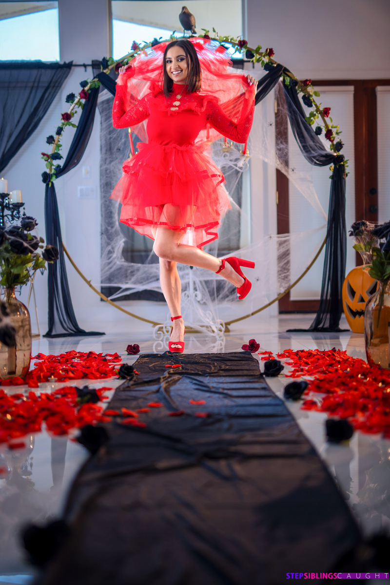 Stunning and busty Hailey Rose is the 2024 October Flavor of the Month with her Halloween themed pussy pounding