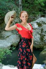 All natural in both body and spirit Olivia Trunk enjoys getting naked and masturbating in the great outdoors.