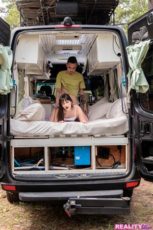 Lusty Lana Smalls is pissed her stepbro won't fuck her so she seduces him with dirty talk and a horny stiffie ride