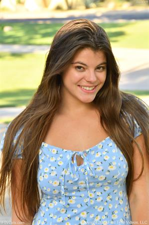 Scarlett-II FTV Nude Pictures Baby Blue Dress