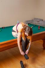 Melissa Plays Some Pool