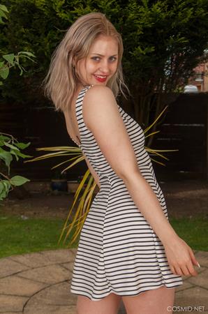 Georgia's Striped Dress