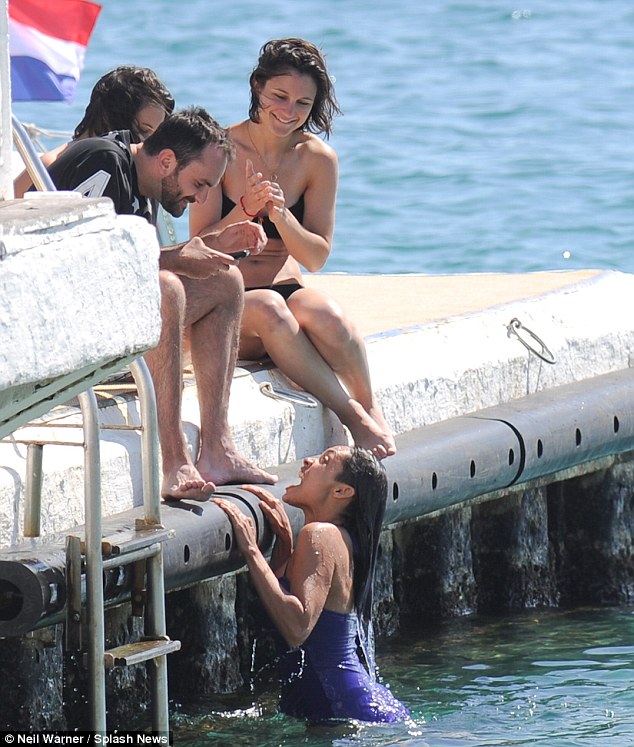 Rosario Dawson in a bikini