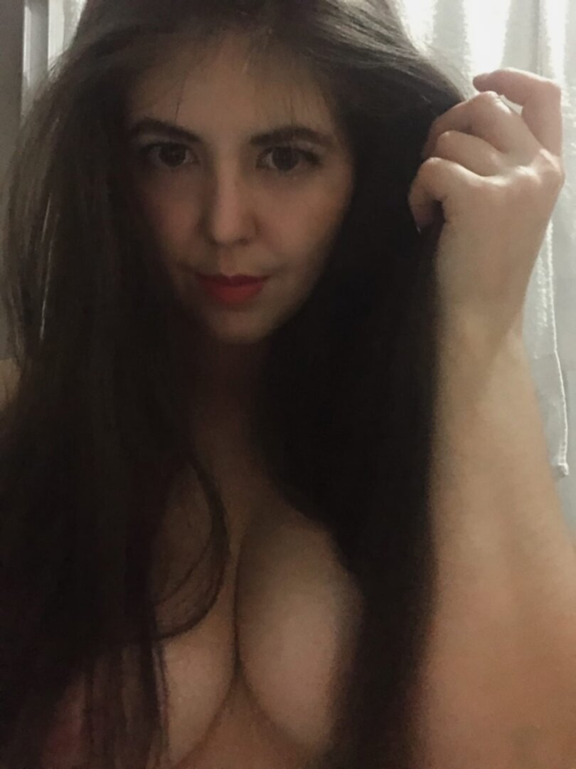 Diana Matvienko taking a selfie and - breasts