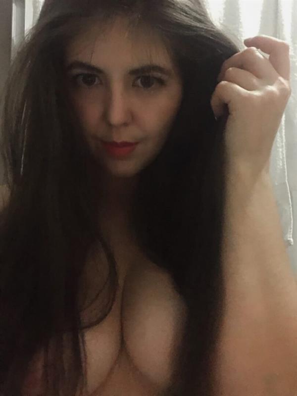 Diana Matvienko taking a selfie and - breasts