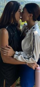 Hot Davao Capuno Sisters - Ella and Crystal kissing and touching before sucking a massive huge cock. 