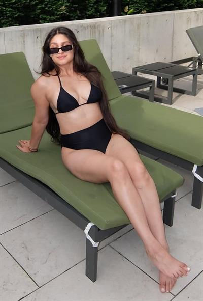 Anonymous in a bikini