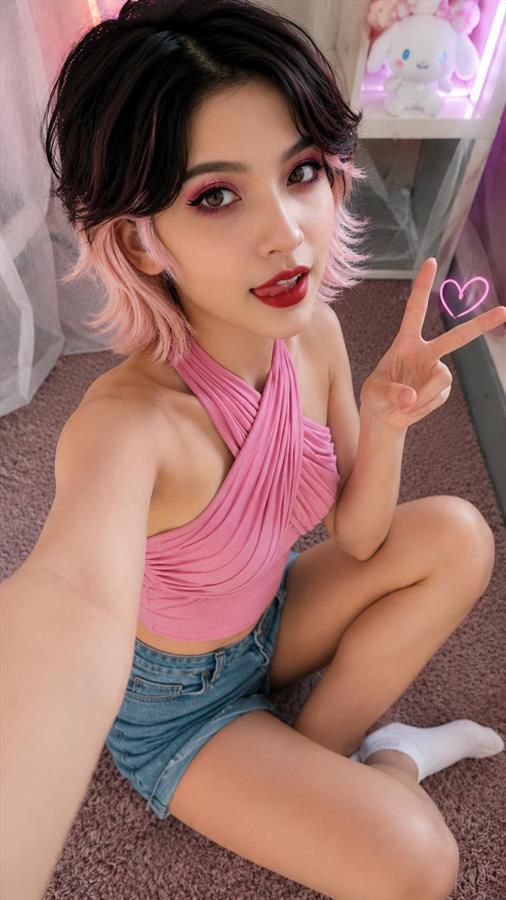 Nati Tulipa taking a selfie