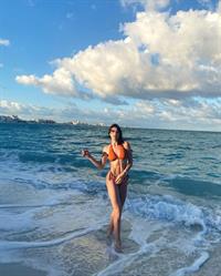 Claudia Arce in a bikini