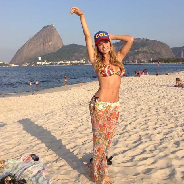 Cristina Hurtado in a bikini