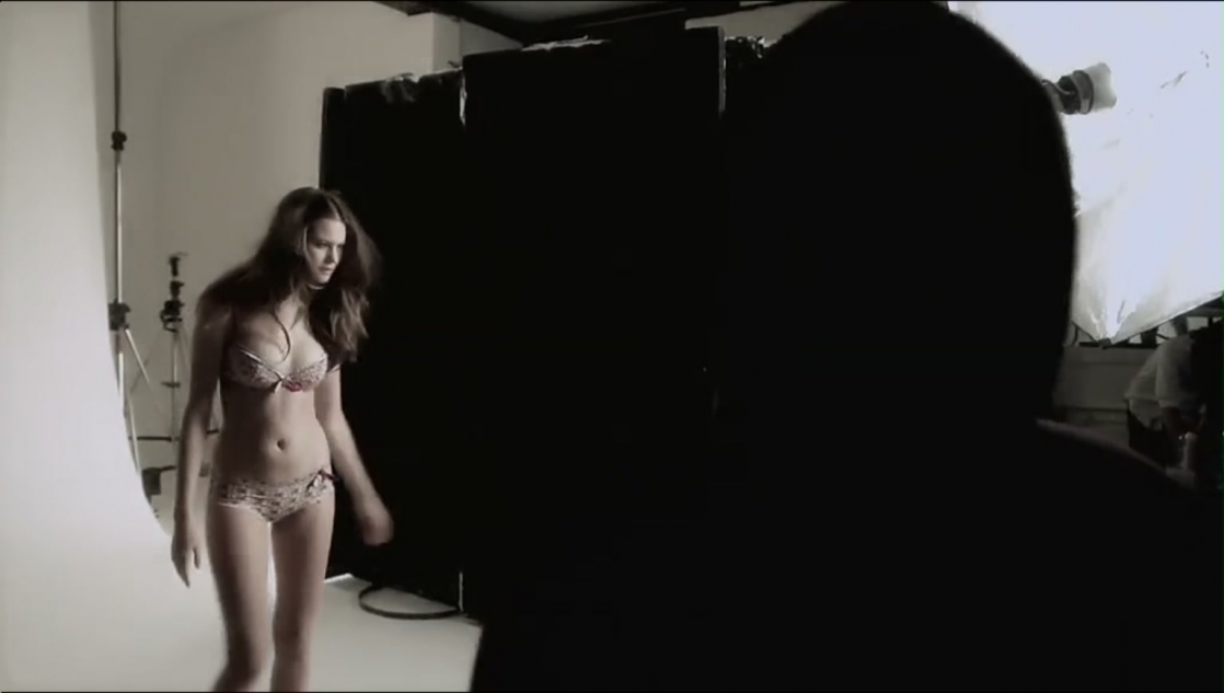 Behati Prinsloo in a bikini in lingerie