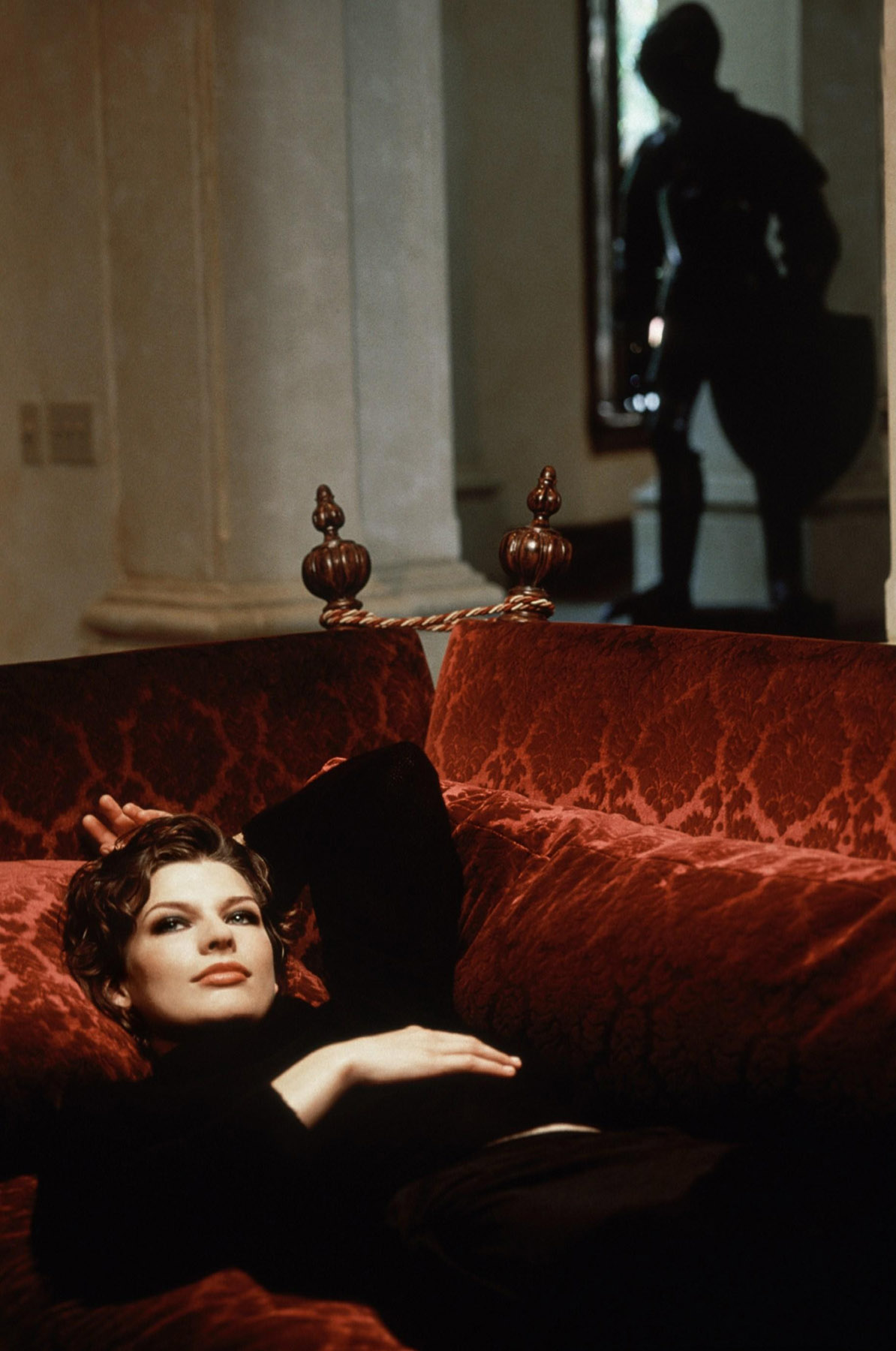 Milla Jovovich in a bikini