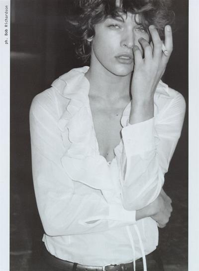 Milla Jovovich in a bikini