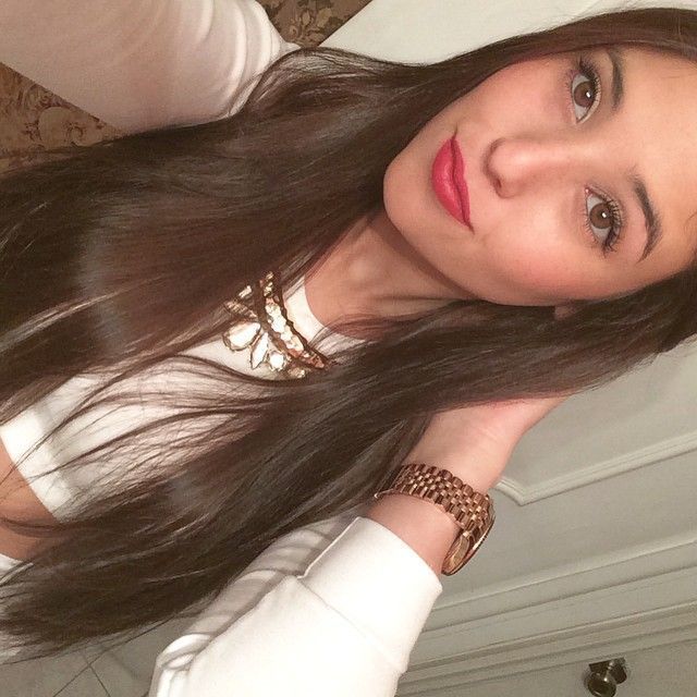 Angie Varona taking a selfie
