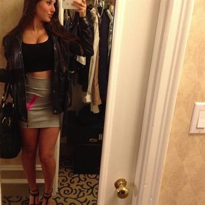 Angie Varona taking a selfie