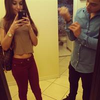 Angie Varona taking a selfie