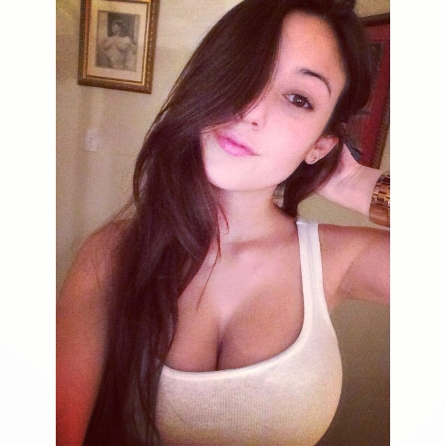 Angie Varona taking a selfie