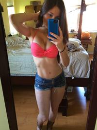 Angie Varona taking a selfie