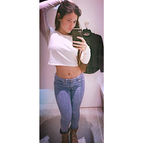 Angie Varona taking a selfie