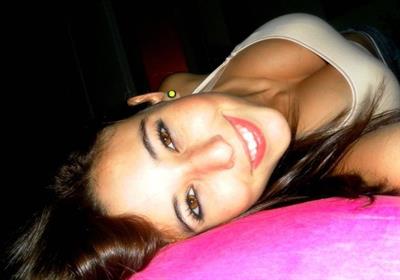 Angie Varona taking a selfie