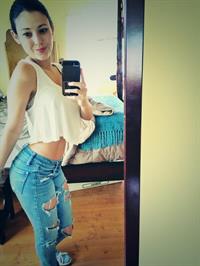 Angie Varona taking a selfie