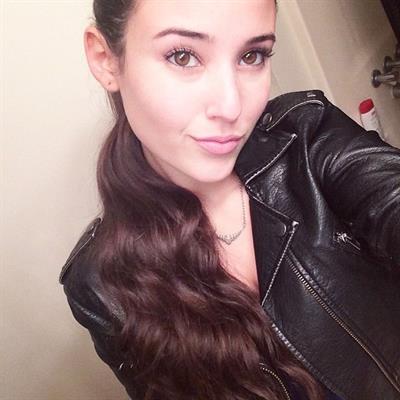 Angie Varona taking a selfie