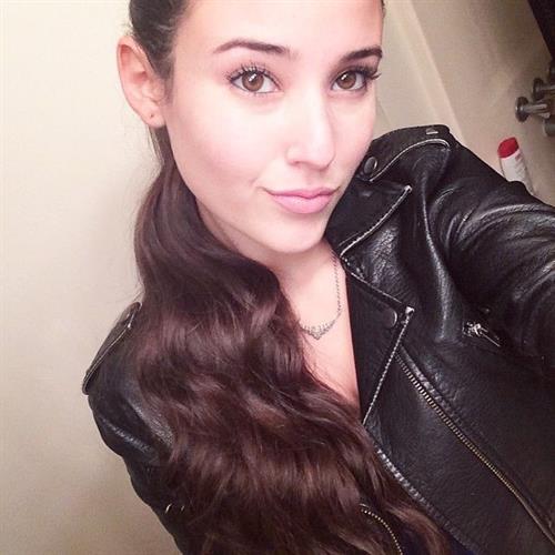 Angie Varona taking a selfie