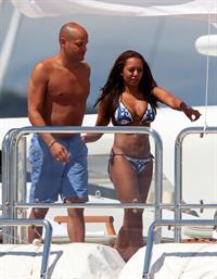 Melanie Brown in a bikini