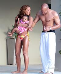 Melanie Brown in a bikini