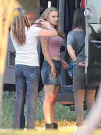 Natalie Portman On The Set Of Terrence Malick Film In Austin (10/10/12) 