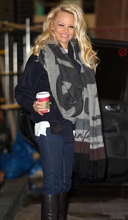 Pamela Anderson At ITV Studios in London 03.01.13 