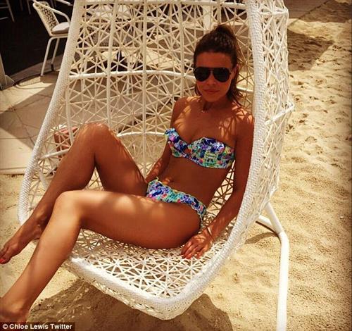 Chloe Lewis in a bikini