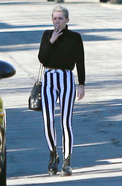 Miley Cyrus leaving a family gathering in Palm Springs 12/26/12 